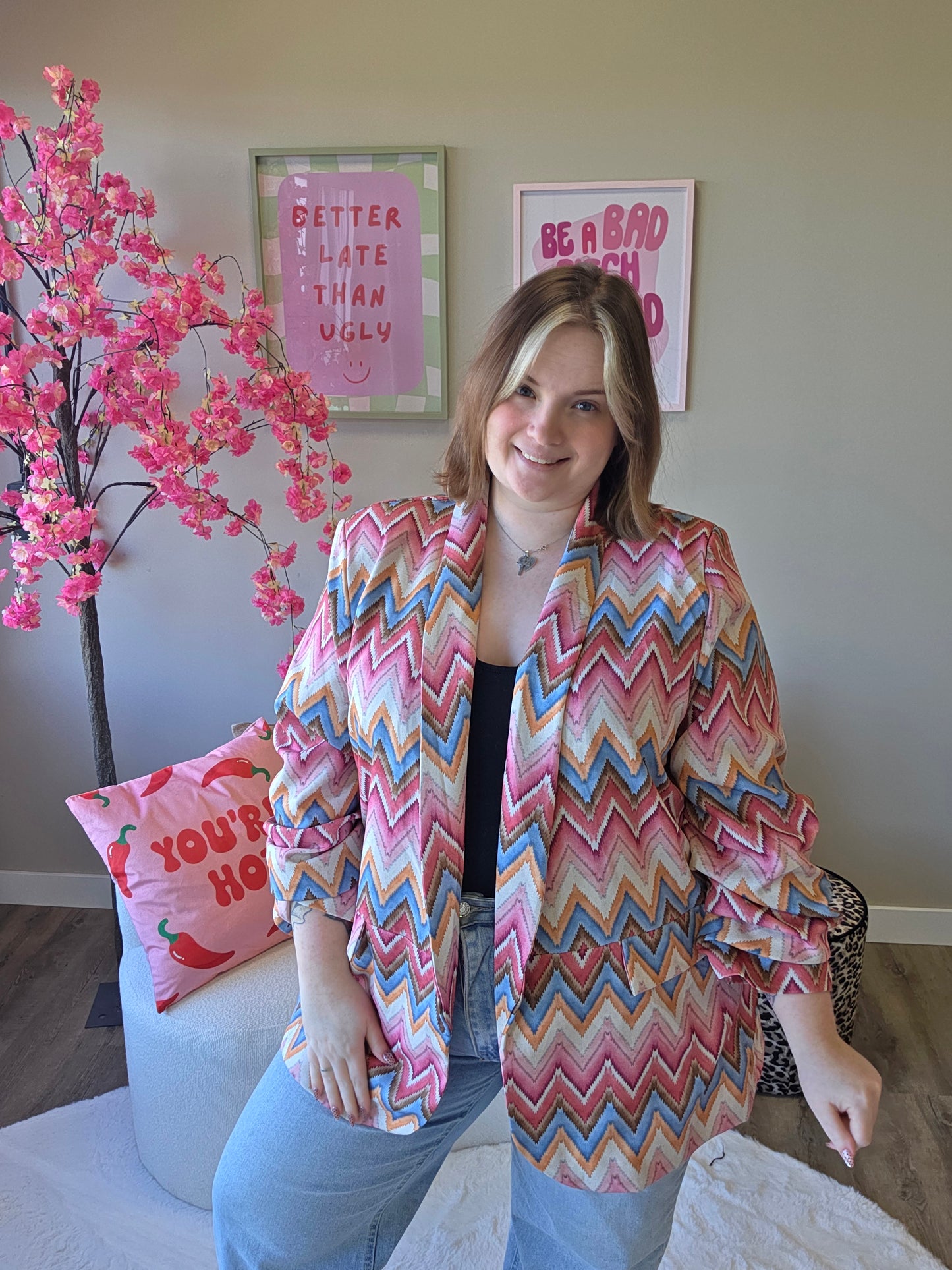 Aurelie Zigzag Blazer (In 3 kleuren)