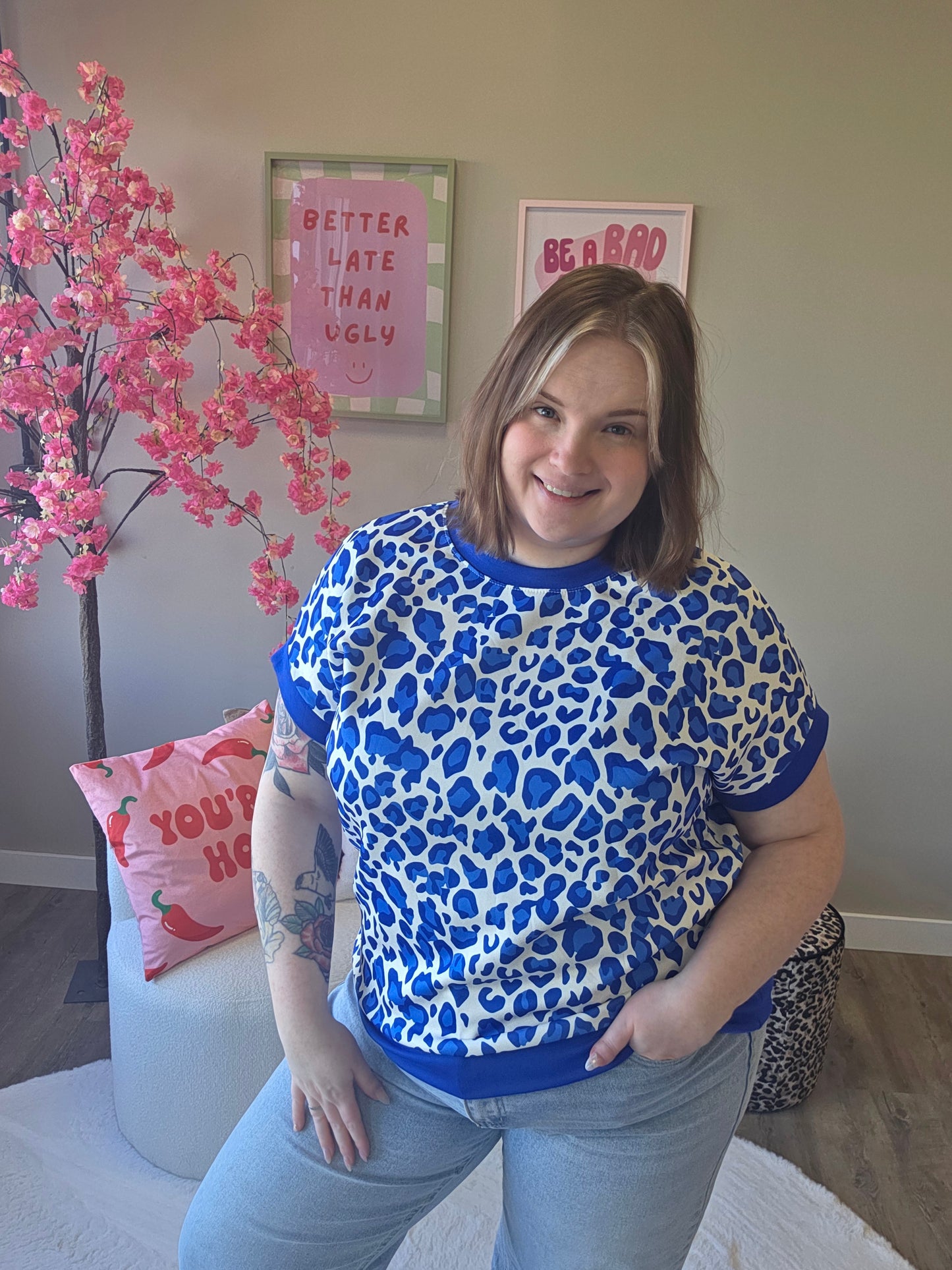 Panter Shirt tot 46 (In 3 kleuren)