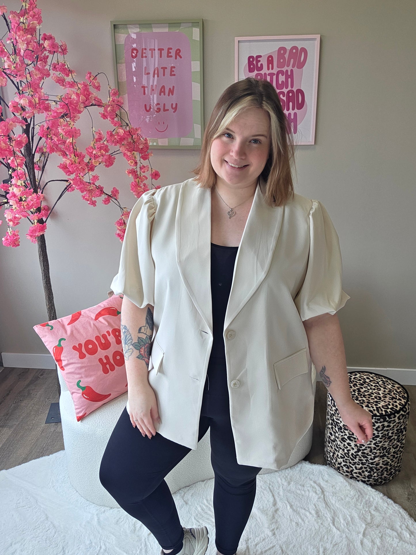 Blazer Met Pofmouw (In 3 kleuren)