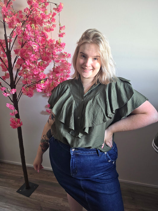 Ruffle Blouse (In 2 kleuren)