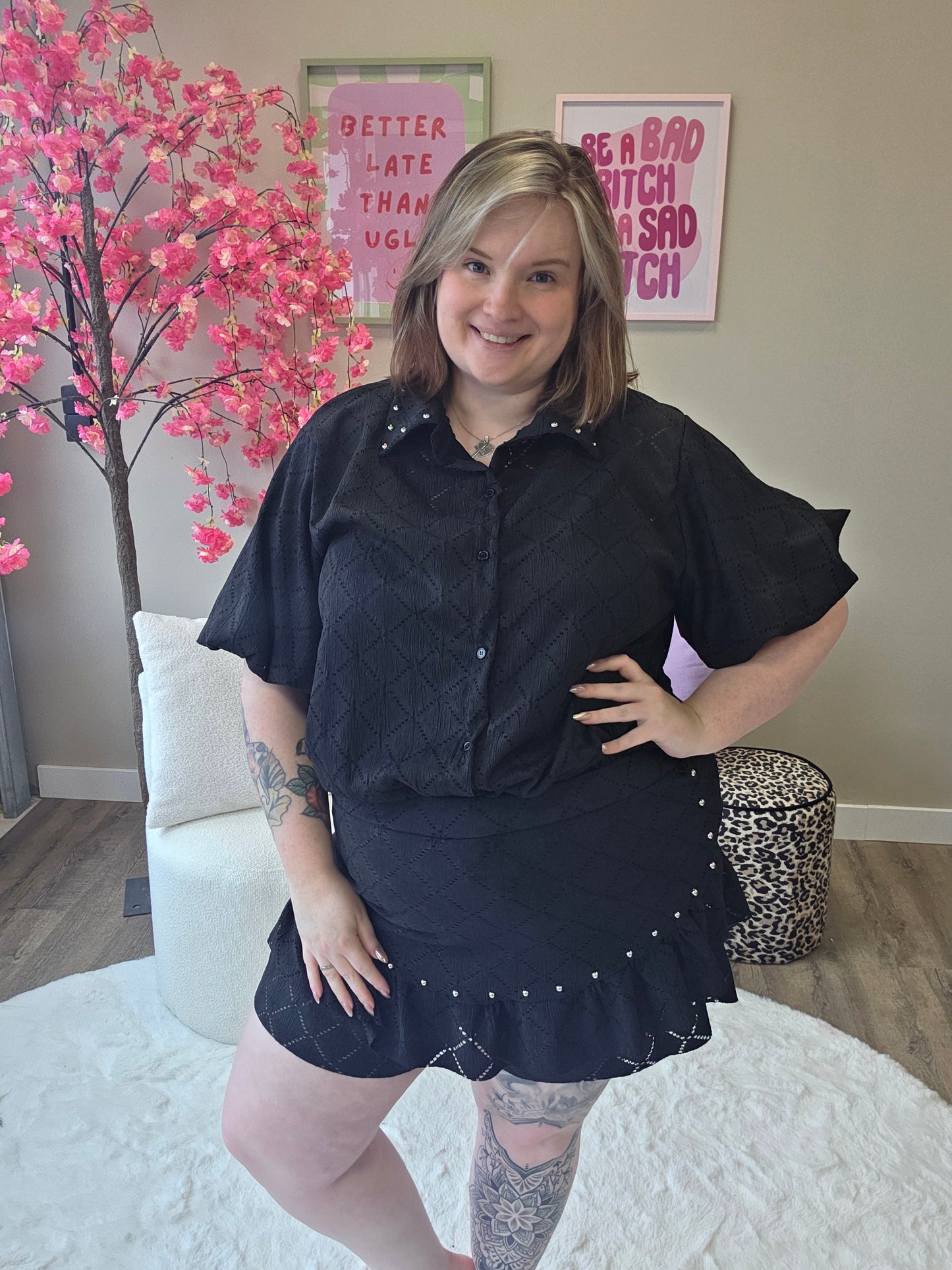 Ruit Skort Setjes (In 3 kleuren)