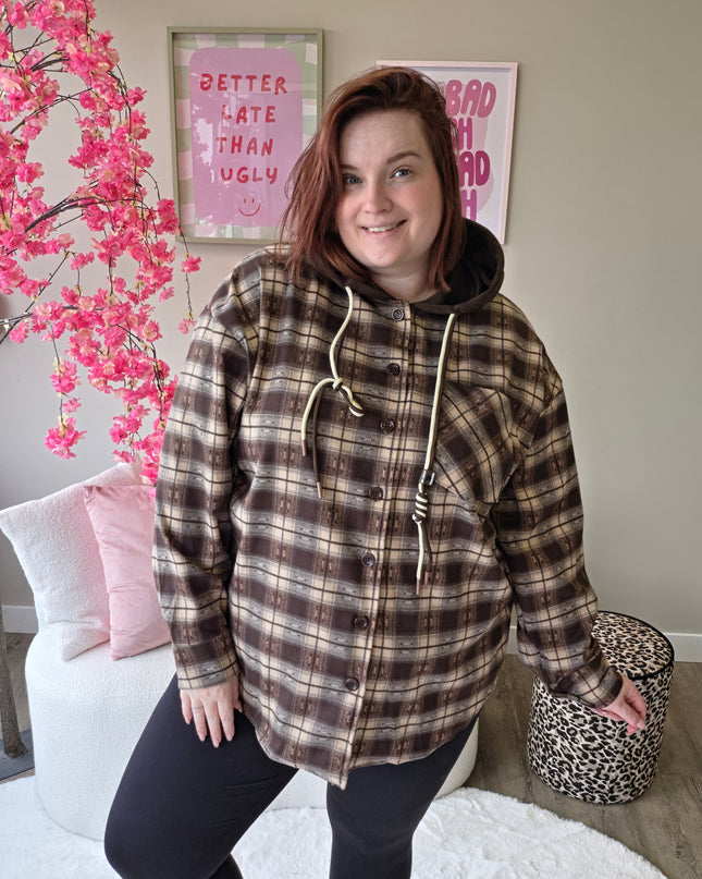 Houthakkers Blouse met Cappuchon (In 2 kleuren)