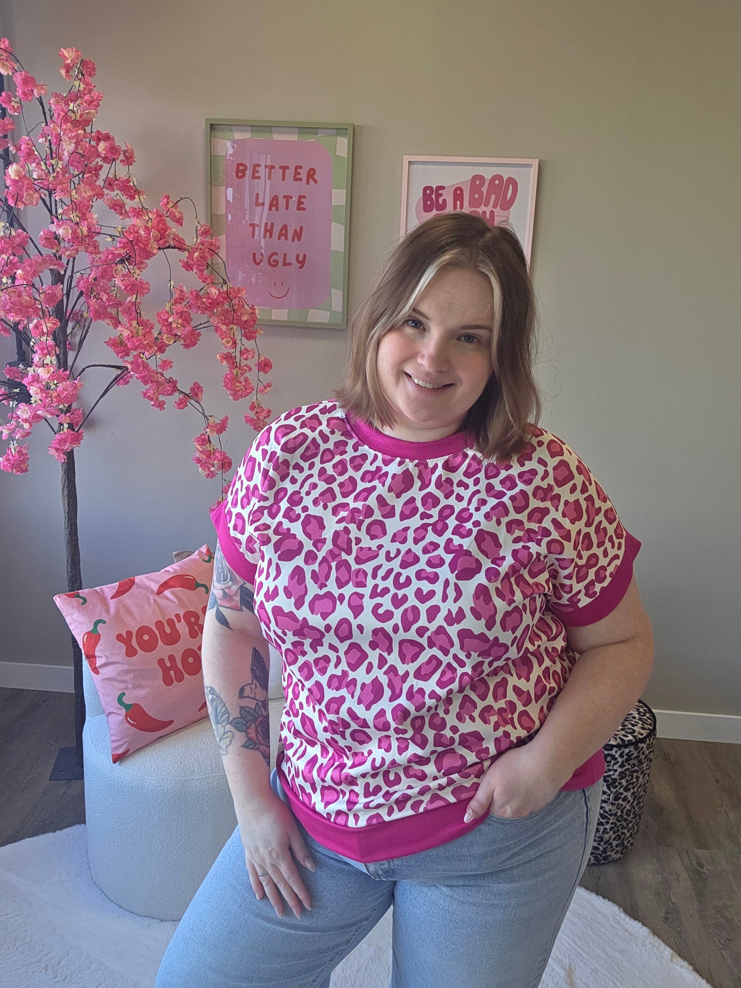 Panter Shirt tot 46 (In 3 kleuren)