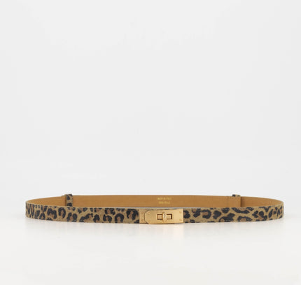 Garcia Leopard Suede Belt