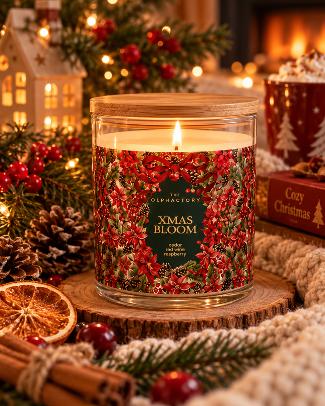 Xmas bloom candle