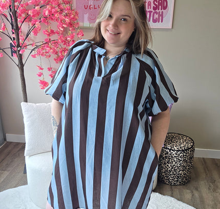 Stripe Pofmouw Jurkjes (in 5 kleuren)