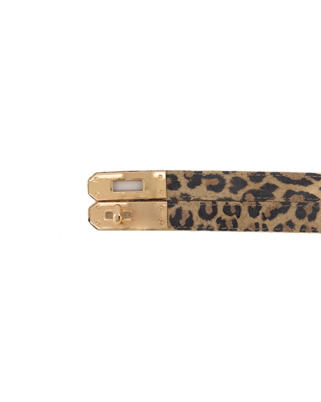 Garcia Leopard Suede Belt