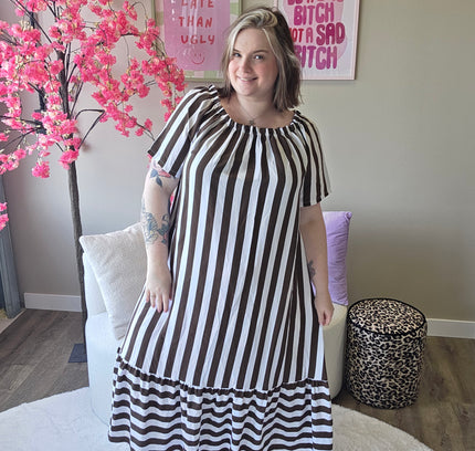 Pretty Off-Shoulder Dress (In 2 kleuren)