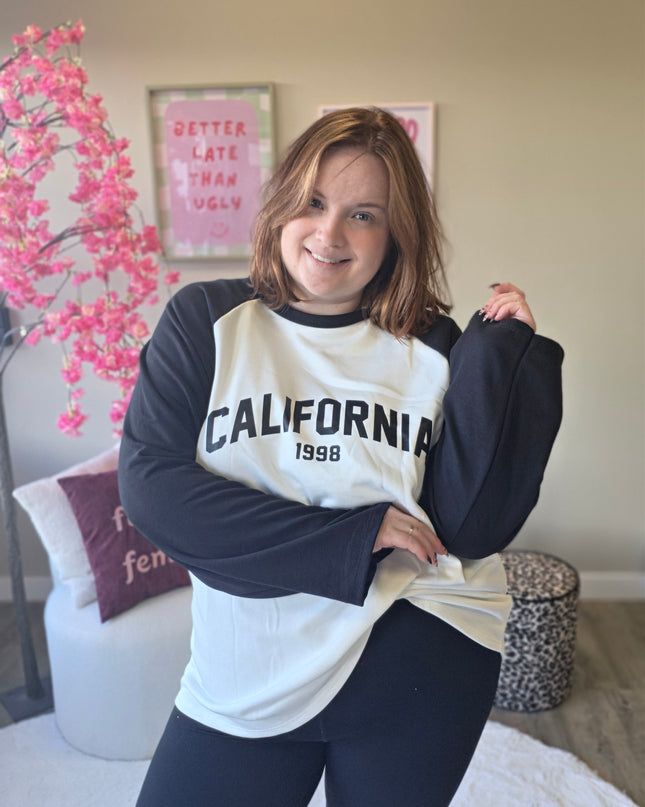 California 1998 longsleeve sweater (In 4 kleuren)